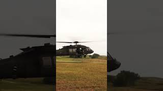 Blackhawk land right in front of us #instagramaviation #militaryaircraft #military #shorts