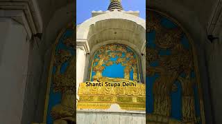 Shanti Stupa, Near Hazrat Nizamuddin station, Delhi #stupa #buddha #travel #shorts #youtubeshorts