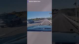 A trooper initiated a traffic stop after a semitruck appeared to be having a mechanical issue.