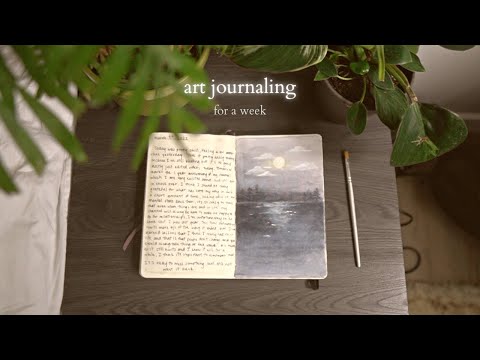 i painted how i felt everyday, for a week