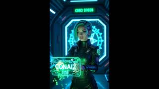 Technomancer hacking an account in a heist #technomancy #Cyberpunk #ai #grok #imagine