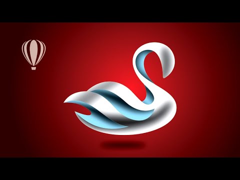 Swan logo design in Coreldraw | Coreldraw logo design | Graphic Design Tutorial | GRAPHICSLANCE