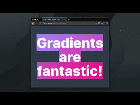 Gradients – What's new in Tailwind CSS