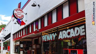 THE PENNY ARCADE: Spending a Day at a Vintage Arcade in Manitou Springs Colorado | Walking Tour