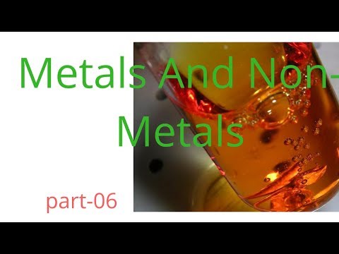 Metals And Non-Metals 10 chemistry chapter-03!part-06