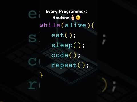 Every Programmers Routine 😂#code #eat #sleep #repeat #programmer #codewithbahuli