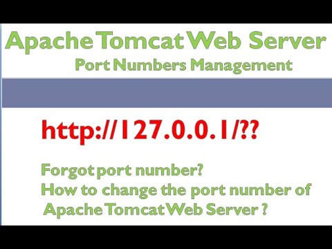 Forgot/change the Apache Tomcat Web Server port number #Tomcat Server installation #port numbers