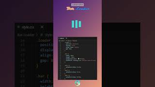 Bar Loader #coding #javascript #html #css #programming #codingsimplified #shorts