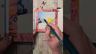 Simple mountain road watercolor tutorial