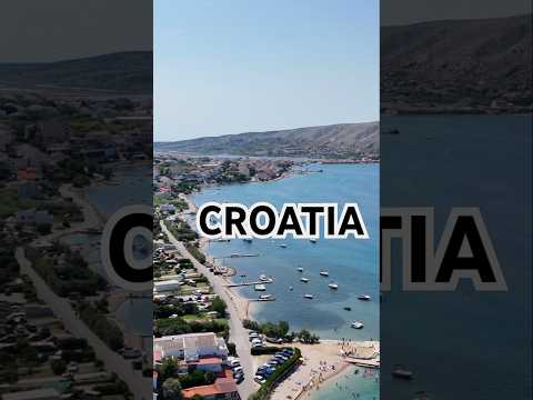Aerial Beauty: DJI Drone Flight Over Pag Island, Croatia 🌊✨