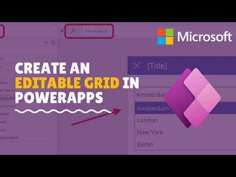How to create Editable Table in PowerApps