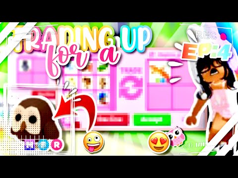 ‧₊˚ YEAR of TRADING UP to a MEGA OWL💗🦉‧₊˚ EP:4 ꩜.ᐟ #pigplays #adoptme #roblox #preppy