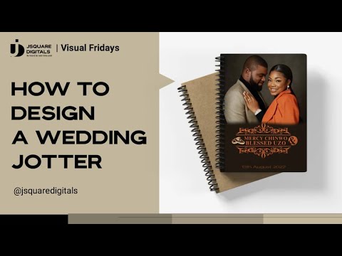 How To Design A Wedding  Jotter In Pixellab