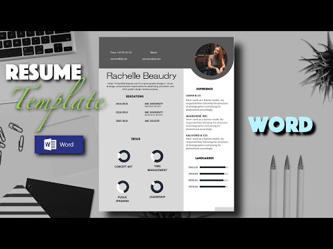 Resume Word: How to Create/Design Best CV Template in Microsoft word 365 in 2023