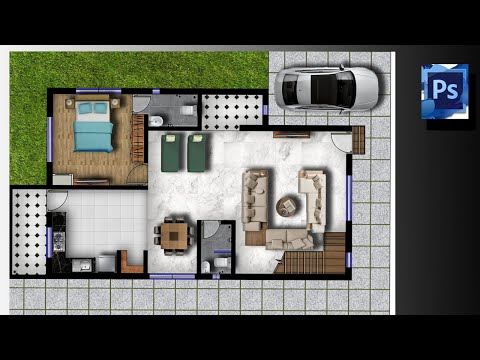 Floor Plan In Photoshop Within 15 minute 😳 ||  Photoshop For Architect