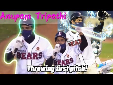 Anupam Tripathi throwing his first pitch! 💖