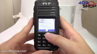 TYT MD-380 DMR Radio Transmitter and Message function