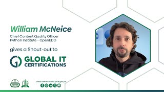 William McNeice - Python Institute Shoutout to Global IT Certifications