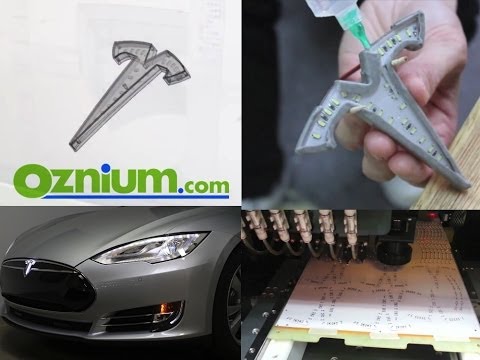 Tesla LED Badge - step by step manufacturing