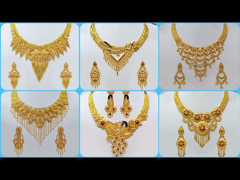 Gold Necklace Designs | Gold Jewellery Designs #gold