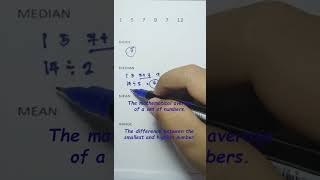 What are the Mode, Mean, Median and Range? #mathtutorial
