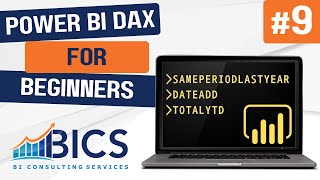 Power BI DAX for Beginners #9: Time Intelligence Functions - SAMEPERIODLASTYEAR, DATEADD, TOTALYTD