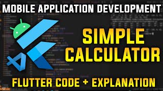 Simple Calculator Application | Flutter for Beginners | Mobile Application Development