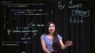 For Loops - Nikita talks about using for loops to decorate banners for prom
