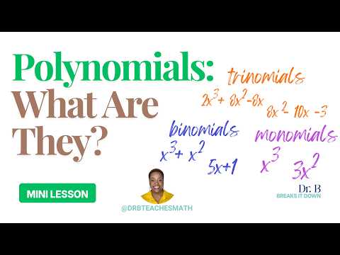 Polynomials: What Are They? | Monomial, Binomial, & Trinomial Explained