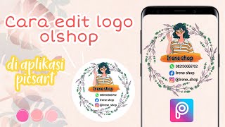 Cara membuat logo olshop di android🦋 || Picsart tutorial📲
