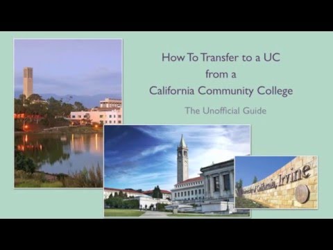90-Second Book Trailer: How to Transfer to a UC from a California Community College