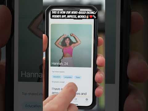 Welcome to the news way to connect - InPress. Genuine, subconscious connection. #datingapps #news