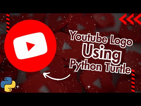Youtube Logo Using Python Turtle Graphics🤩#shorts