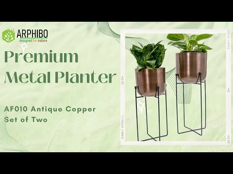 ARPHIBO Premium Metal Planter       #indoorgarden #metalplanter #homedecor #indoorplants #flowerpot