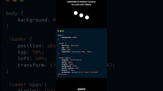 Website Loading Animation in 20 Seconds | CSS Animation Project | CSS Loader Animation