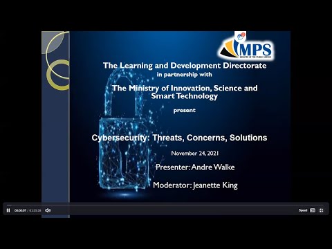 Webinar on Cybersecurity Threats, Concerns, Solutions