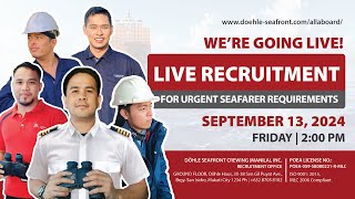 Live Recruitment - September 13, 2024