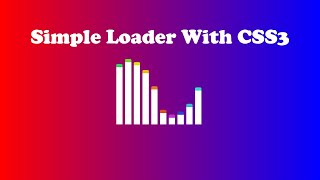 Simple Loading Animation with css3