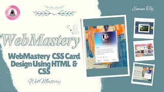 WebMastery CSS Card Design 💻 Using |HTML & CSS|