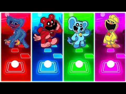 Huggy Wuggy 🆚 Bobby 🆚 Bubba 🆚 Kickin Chicken ▶️ Tiles Hop Poppy Playtime