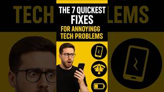 The 7 Quickest Fixes for Annoying Tech Problems #TechHacks #FixItYourself #QuickFixes #TechProblems