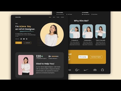 Complete Responsive Personal Portfolio Website Design Using HTML CSS JavaScript