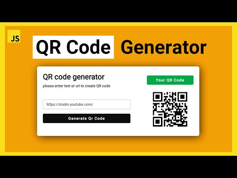 Create QR Code Generator Using HTML CSS & JAVASCRIPT | Responsive
