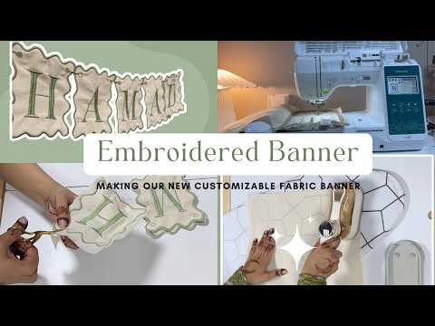 Launching Our NEW PRODUCT ✨ Custom Embroidered Name Banner | Personalized Fabric Bunting