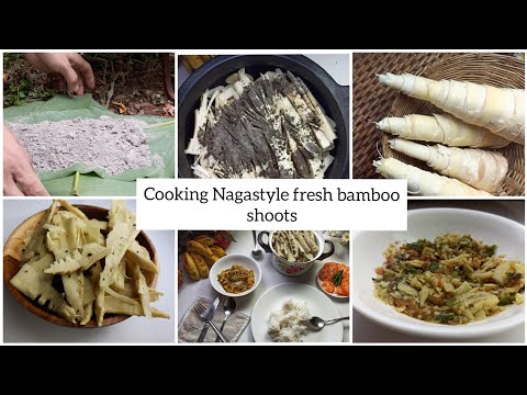 How to cook fresh bamboo shoots Nagaland style|traditional|making khar(wood ash/lye)n cooking wit it