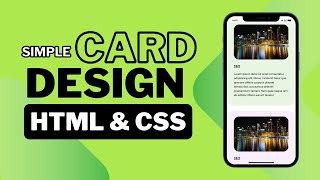 How to create Card Design with HTML & CSS
