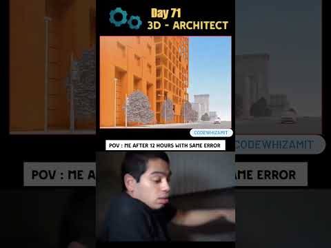 🏢 Create Stunning 3D Building Architecture on the Web! 💻 #shorts #ytshorts #100daycodingchallenge