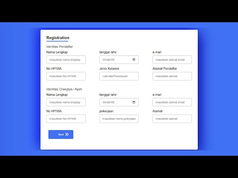 Membuat Form Pendaftaran Menggunakan HTML & CSS