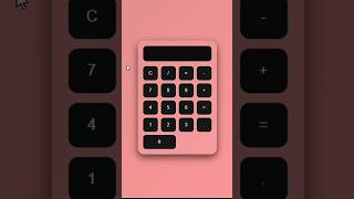 Modern Calculator Layout Designed with Pure Code #shorts #short #webdevelopment #coding #explore #vs