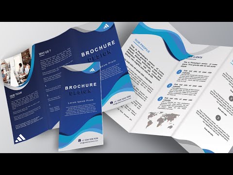 Tri Fold Brochure Design In Photoshop | Webtrickshome